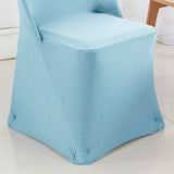 1 Piece Baby Blue Stretch Spandex Chair Cover for Soft Folding Seating