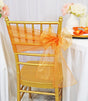 Organza Chair Sash 8x108 Tangerine
