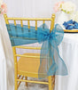 Organza Chair Sash Sample 8x108 Peacock