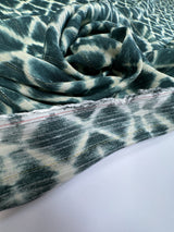 Viscose Lurex Printed Staple Fabric