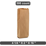 Narrow Liquor Bag with Extended Height 4 1/4" x 2" x 16"