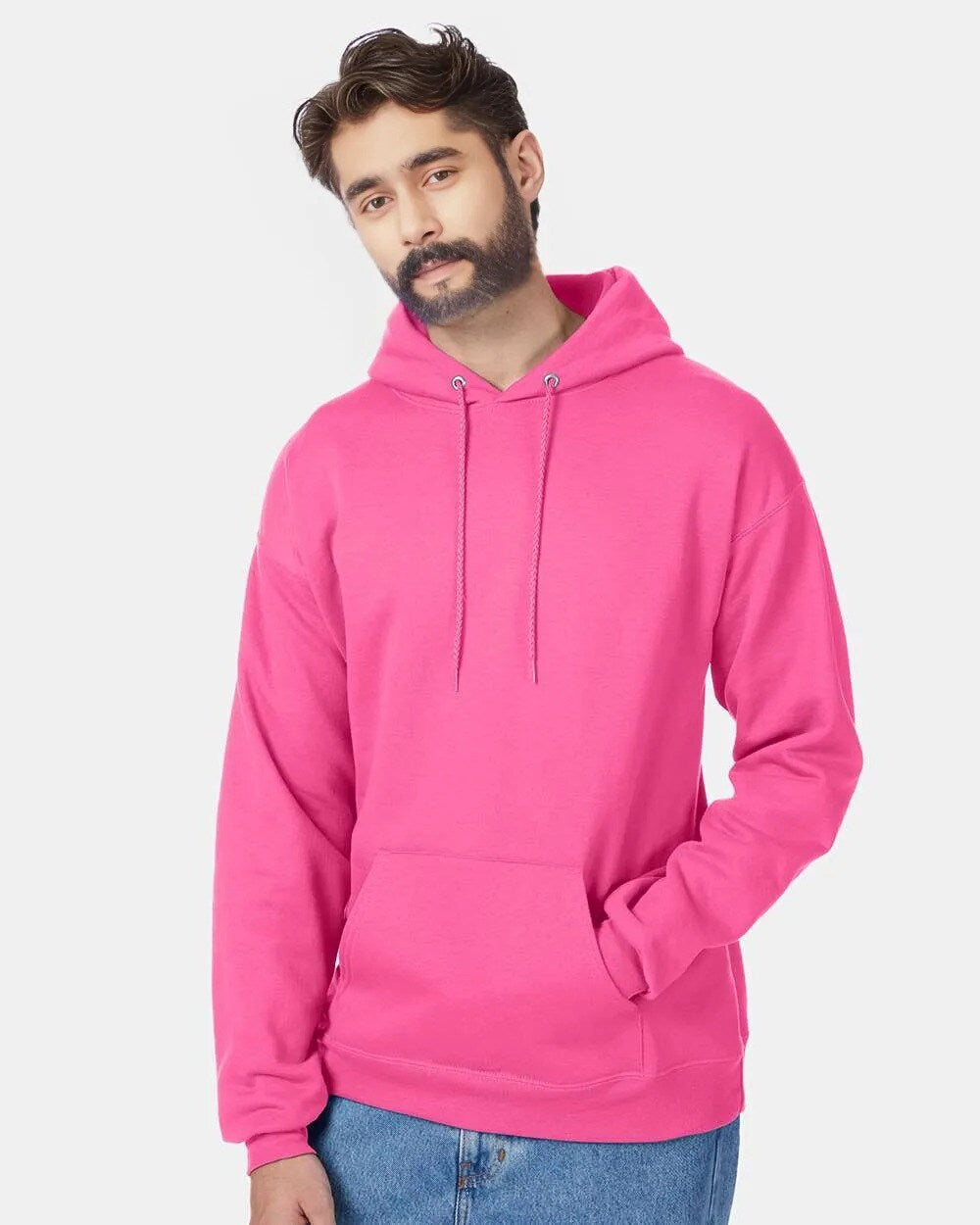 Hanes® Ecosmart Hooded Long Sleeve Sweatshirt