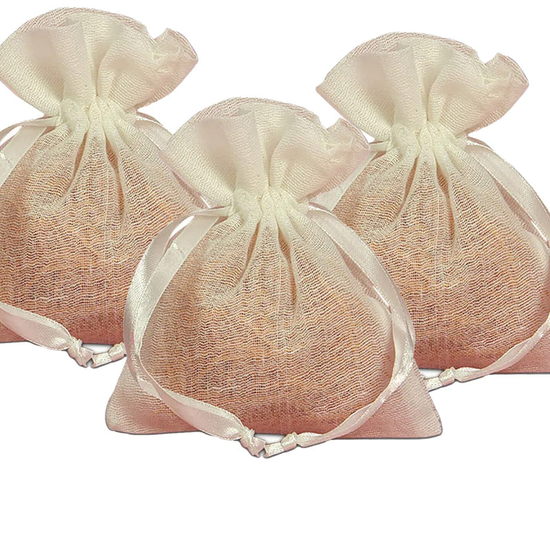 Natural & Colored Muslin Bags 3" x 4" Perfect for Gifting