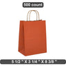 Tinted Kraft Shopping Bag Compact & Durable 5.5" x 3.25" x 8.375"