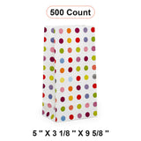 Dot Patterned Sos Food Bags 5'' X 3 1/8'' X 9 5/8''