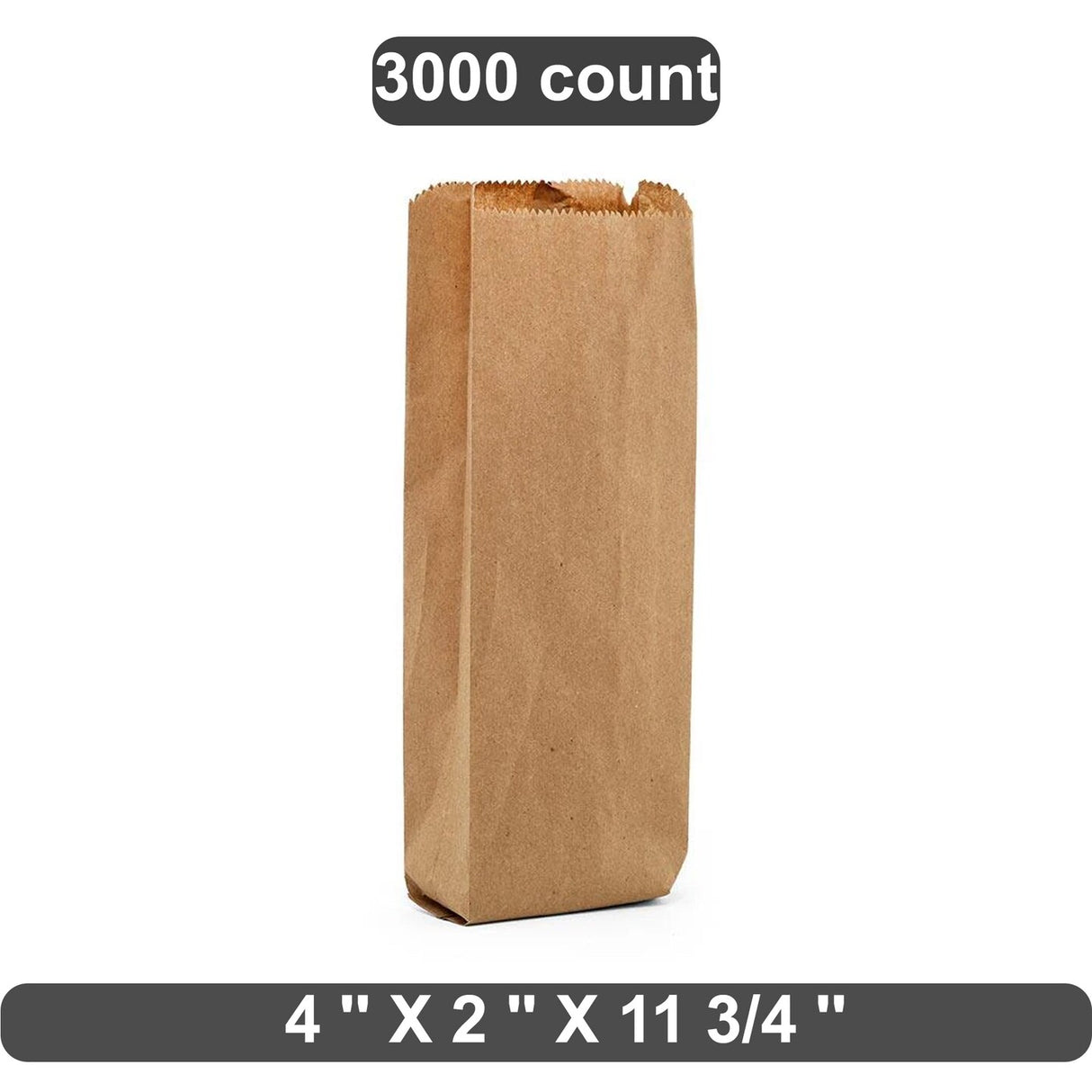 Compact Liquor Bag 4" x 2" x 11 3/4"