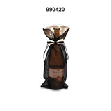 Stylish Bow Tie Organza Wine Bag 6" x 14"