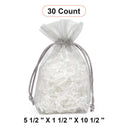 Bolsas de organza con fondo plano 5 1/2''x11/2''x10 1/2'' para bolsas de regalo de boda