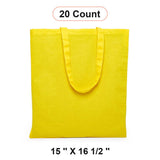 Practical Flat Cotton Tote 15" x 16 1/2"