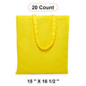 Practical Flat Cotton Tote 15" x 16 1/2"