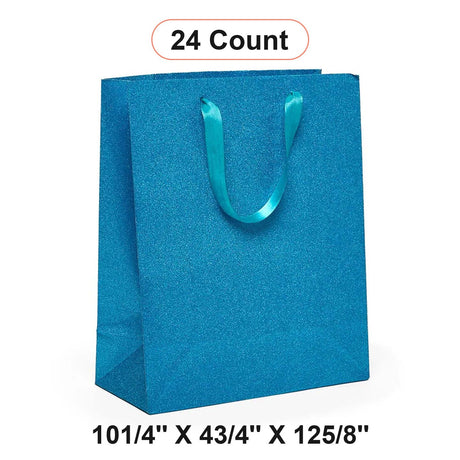 Elegant Glitter Grain Euro Totes 10 1/4'' x 4 3/4'' x 12 5/8'' for Retail Displays