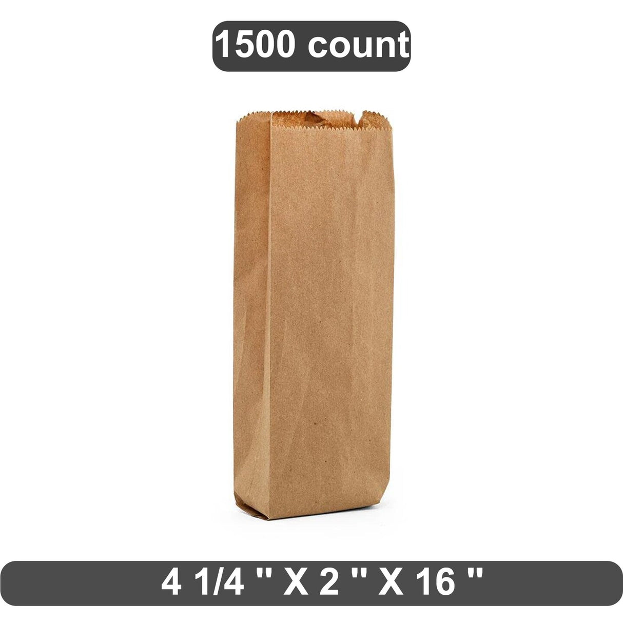 Narrow Liquor Bag with Extended Height 4 1/4" x 2" x 16"