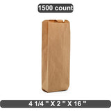 Narrow Liquor Bag with Extended Height 4 1/4" x 2" x 16"