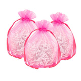 Wide Round Flat Bottom Organza Bags 6 1/2'' x 4'' x 7'' for Jewelry