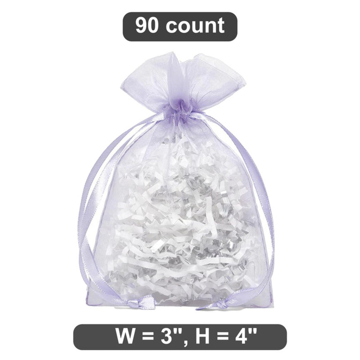 Tiny Organza Bags 3” x 4” for Delicate Wrapping