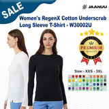 Jaanuu® Women's RegenX Cotton Underscrub Long Sleeve T-Shirt