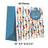 Patterned Gift Bags 10" X 5" X 12 1/2" Perfect for Retail & Gifts