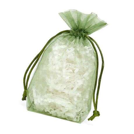 Flat Bottom Organza Bags 3 1/2''x1''x5 1/2'' for Small Business Packaging