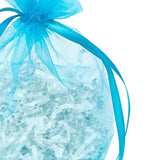 Wide Round Flat Bottom Organza Bags 6 1/2'' x 4'' x 7'' for Special Occasions