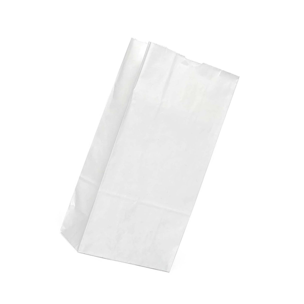 White Shopping Bags 6 1/4'' x 3 13/16'' x 12 1/2''
