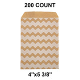 Perfect Size White Paper Merchandise Bags 4" x 5 3/8"