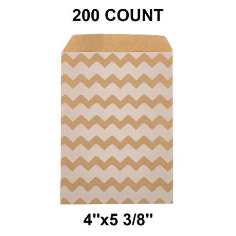 Perfect Size White Paper Merchandise Bags 4" x 5 3/8"