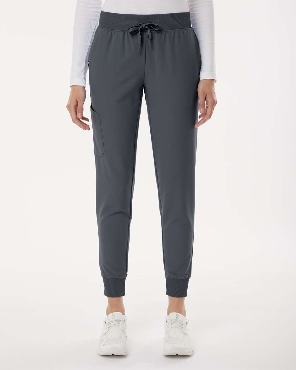 Jaanuu® Women's Silex Knit Waist Scrub Joggers Petite Sizes