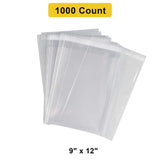 Premium Lip & Tape Self-Sealing Bags 9" x 12" 1.6 mil