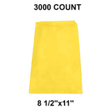 Premium Colored Paper Merchandise Bags 8 1/2" x 11"