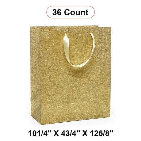 10 1/4'' x 4 3/4'' x 12 5/8'' Glitter Grain Totes for Retail and Gift Displays