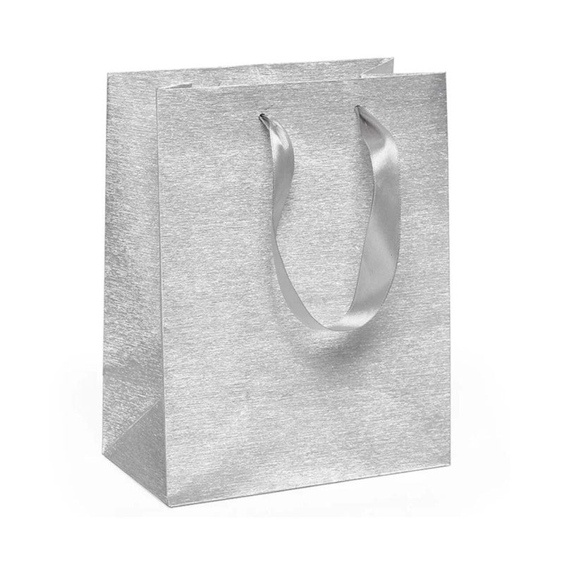 Metallic Euro Totes Brushed Finish 7'' X 3 7/8'' X 9 1/16'' Sturdy