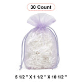 Flat Bottom Organza Bags 5 1/2''x11/2''x10 1/2'' for Fancy Favor Bags
