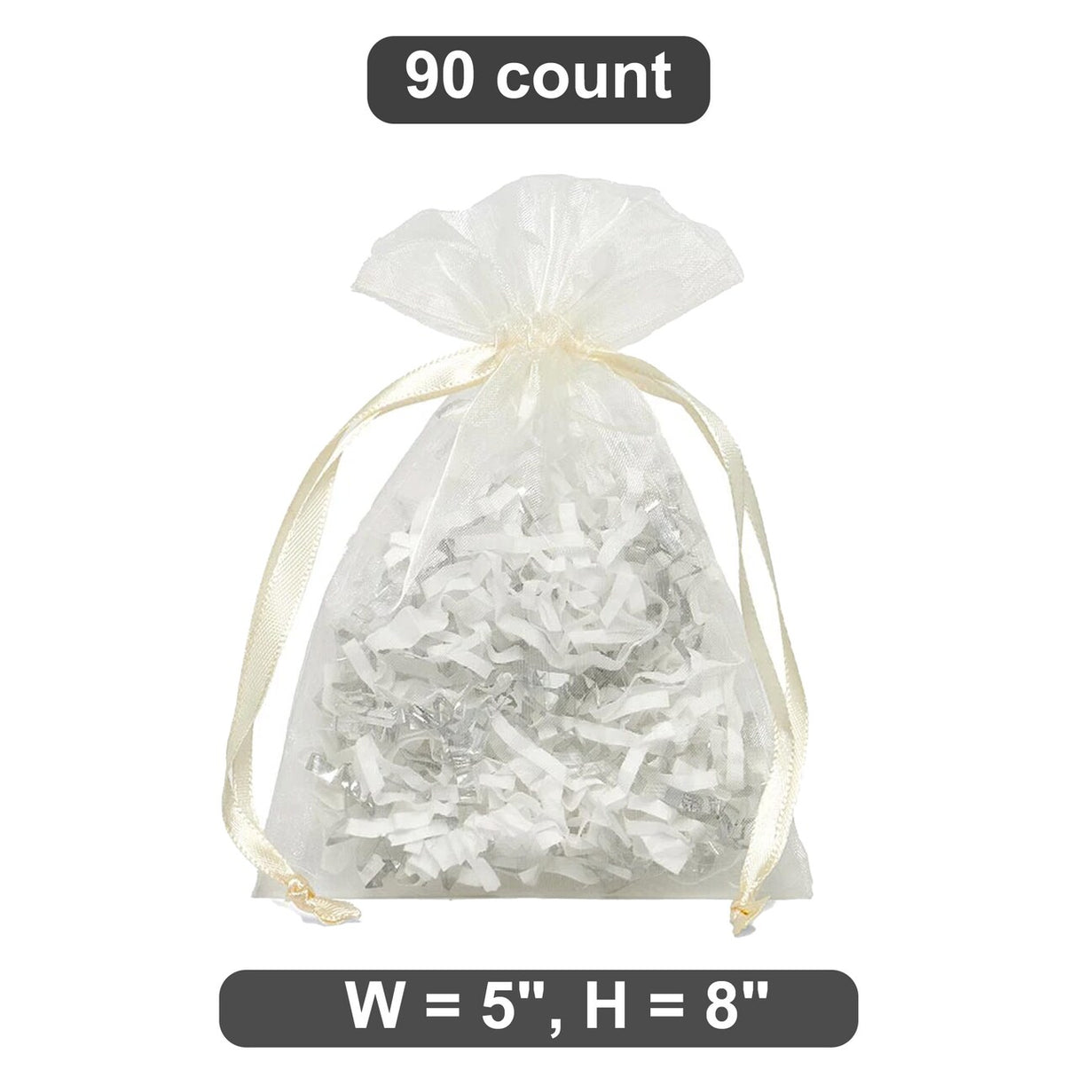 5" x 8" Organza Bag Great for Craft Projects