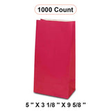 Colored Paper Gift Bags 5'' x 3 1/8'' x 9 5/8'' Design