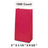 Colored Paper Gift Bags 5'' x 3 1/8'' x 9 5/8'' Design