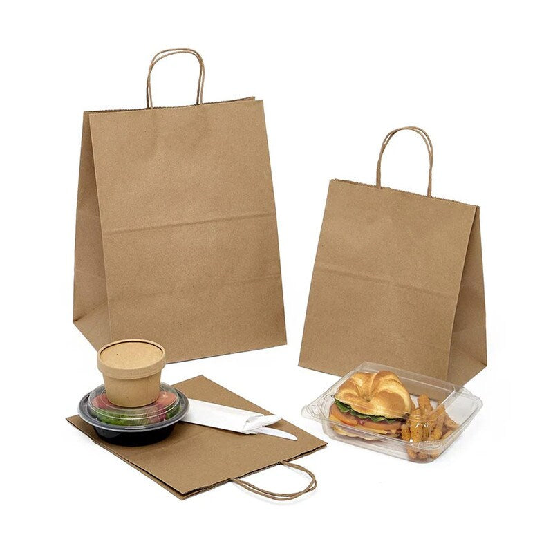 Tamper-Resistant Take-Out Shopping Bags Standard 10" x 6 3/4" x 12"