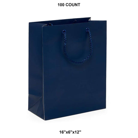 Generous Matte Euro Tote 16" x 6" x 12"