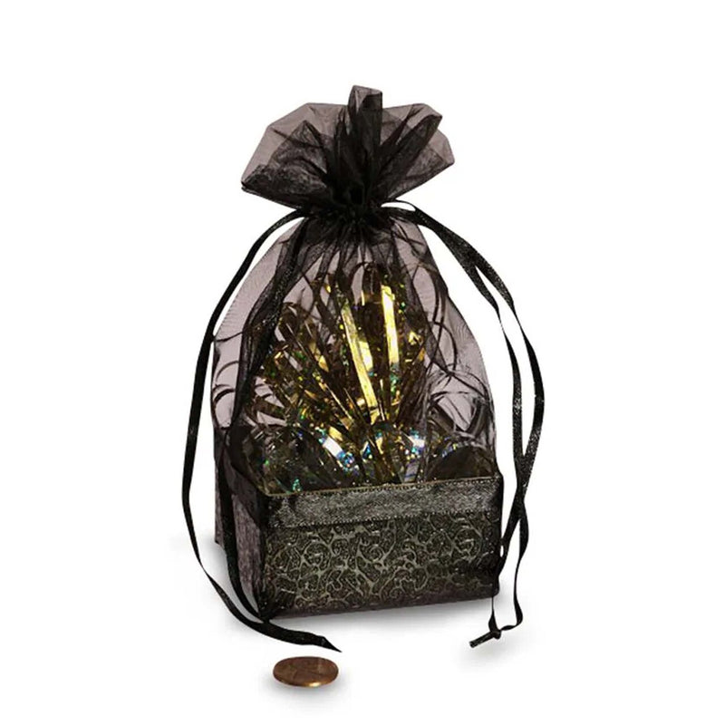 Box On The Bottom Organza Bags 2 1/2'' x 2 7/8'' x 6 1/2'' Favors