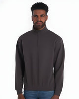 JERZEES® Nublend Cadet Collar Quarter-Zip Long Sleeve Sweatshirt