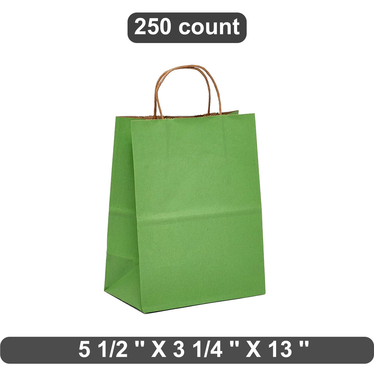 Large Capacity Kraft Tinted Bag 5.5" x 3.25" x 13"