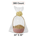 Round Bottom Basket Bags 24'' X 30'' Durable Design