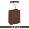 Large Kraft Shopping Bag 16" x 6" x 12"