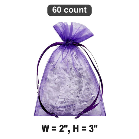 2” x 3” Sheer Organza Bags Great for Special Occasions