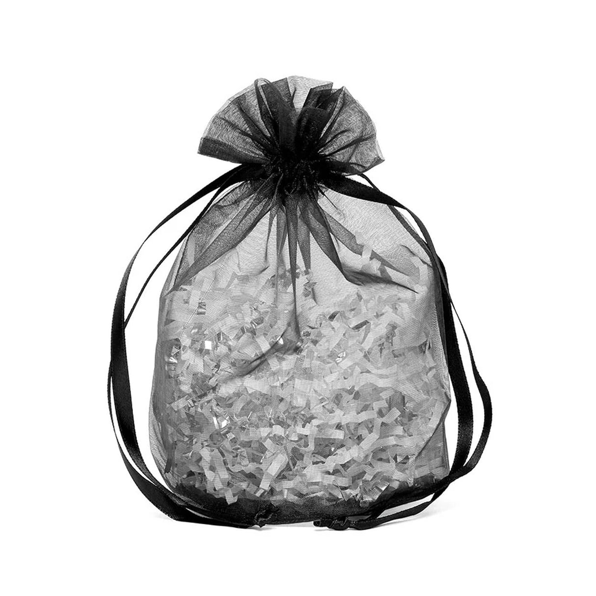 Wide Round Flat Bottom Organza Bags 9'' x 5 1/2'' x 12'' for Gifts