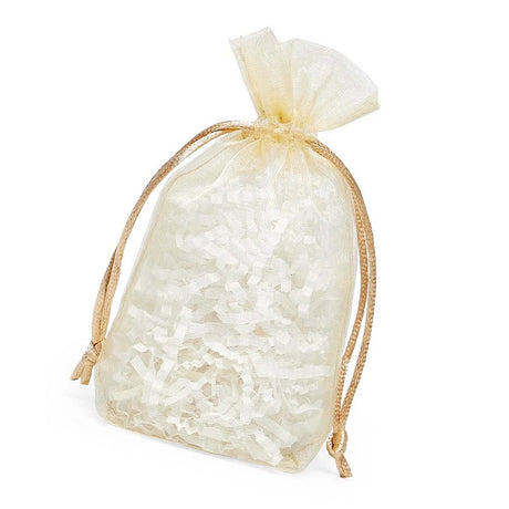 Flat Bottom Organza Bags 5 1/2''x11/2''x10 1/2'' for Elegant Packaging