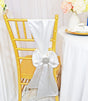 Satin Chair Sash Sample 8x108 White
