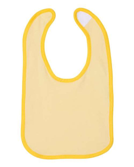 Rabbit Skins® Infant Contrast Trim Premium Jersey Bib - 1004