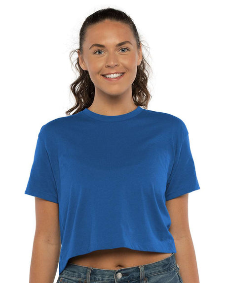 Next Level® Women's Short Sleeve Crewneck Ideal Crop Top - 1580