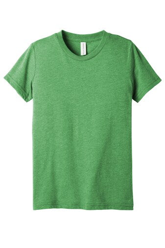 BELLA + CANVAS BELLA CANVAS Youth Triblend Crewneck Short Sleeve Tee in Grey Triblend