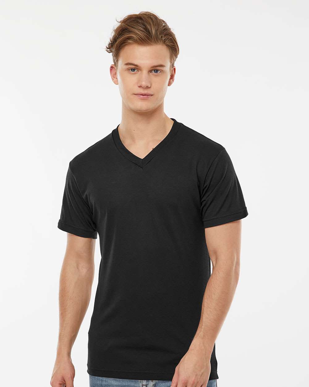 Tultex® Poly Rich V-Neck Short Sleeve T-Shirt
